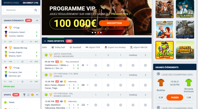 20Bet pour Android